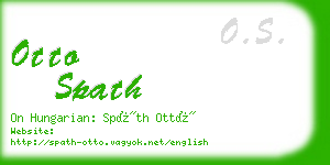 otto spath business card